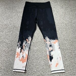 Women’s ZYIA Active‎ Watercolor Ombré Summit High-Rise 7/8 Leggings Size 4
